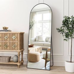 0961  Arched Full Length Mirror, 57"X20" Large Floor Mirrors, Full Body Mirrors for Leaning or Hanging, Standing Mirror for Bedroom, Living Room,Dress