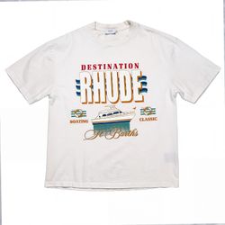 Rhude Destination St Barths Graphic Tee Size M