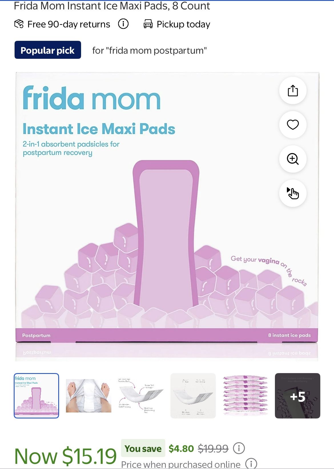 Frida Mom Postpartum Pads And Foam