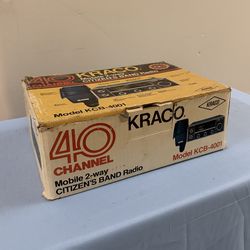 Kraco KCB-4001 40 Channel Mobile CB Radio ANL Detachable Mic LED Indicator Black