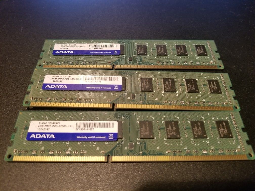 12 GB DDR3 RAM