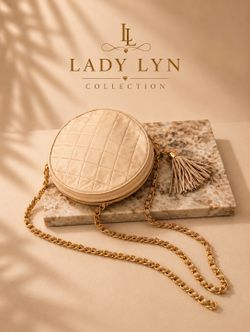 Chanel Lambskin Quilted Round Chain Bag Ivory
