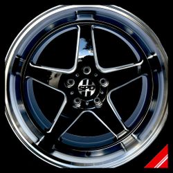 Brand New 18" SPD 44 5x114.3 Black Machine Wheels