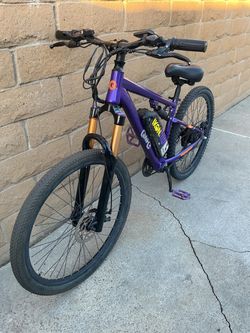 Qlife Racer 26" Electric Bicycle for Adults, Full Suspension 21-Speed Mountain Ebike