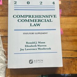 2024 Comprehensive Commercial Law - Statutory Supplement