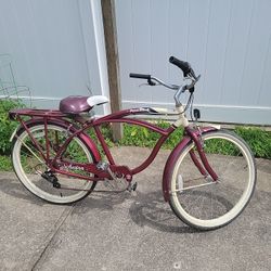 Schwinn 7-speed  Bicycle  Vintage Cruiser 26" Wheel