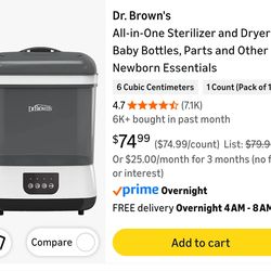 Baby bottle sterilizer