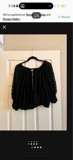 NWT polka dot blouse