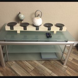 table Stand TV console  74”Lx 24” and Dx23”H