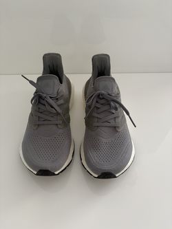 adidas Ultraboost 21 Women’s 6.5 Grey Running Shoes FY0404 Primeknit