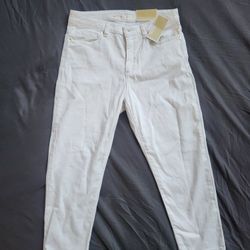 Michael Kors Woman's White Jeans Size 10