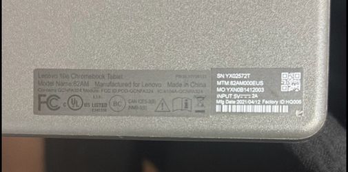 Lenovo Chromebook Tablet 32GB 10.1" Wi-Fi Gray Chrome OS Used