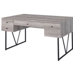 63” Gray Office Desk