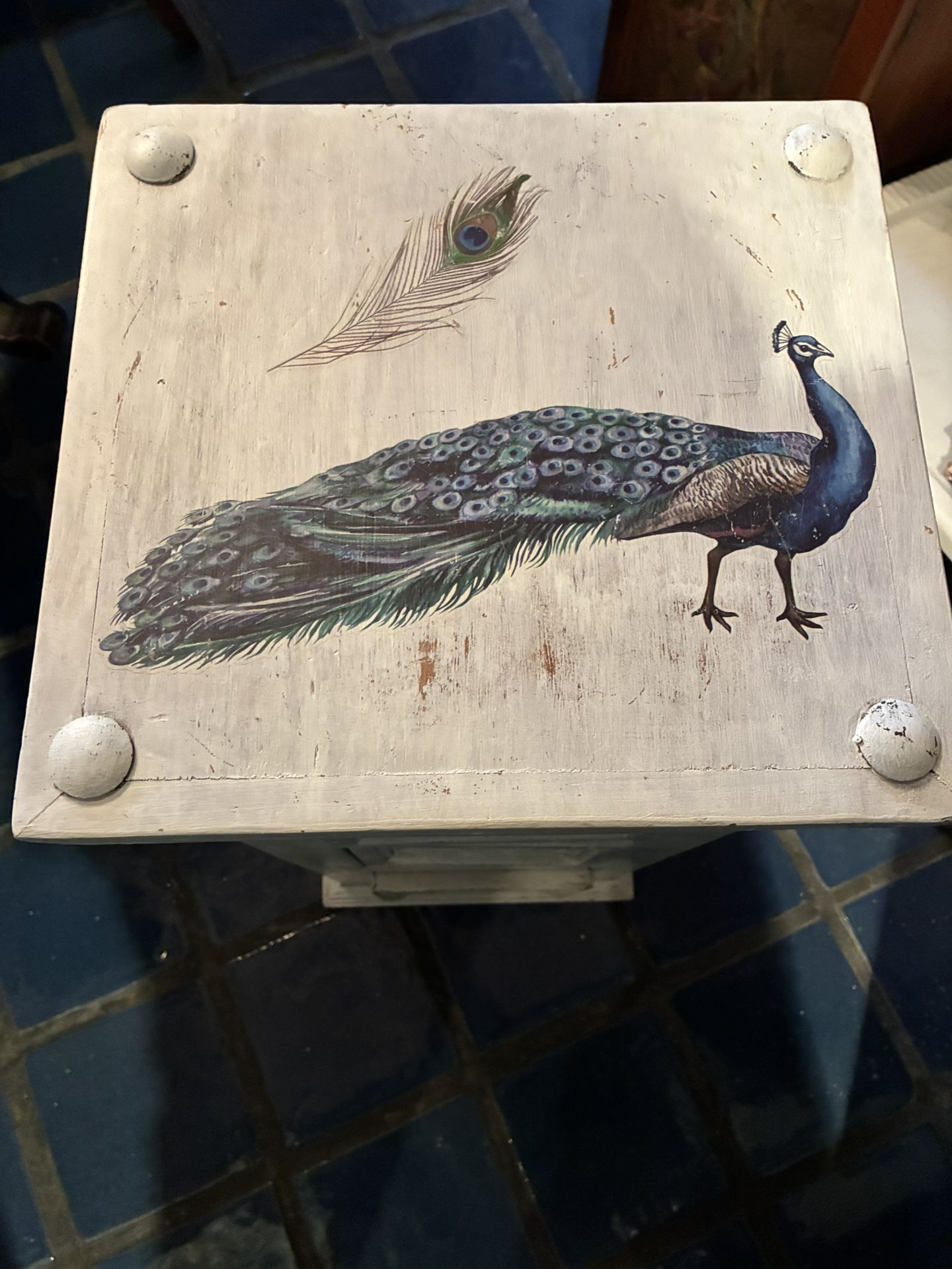 3 Drawer Stand - Peacock