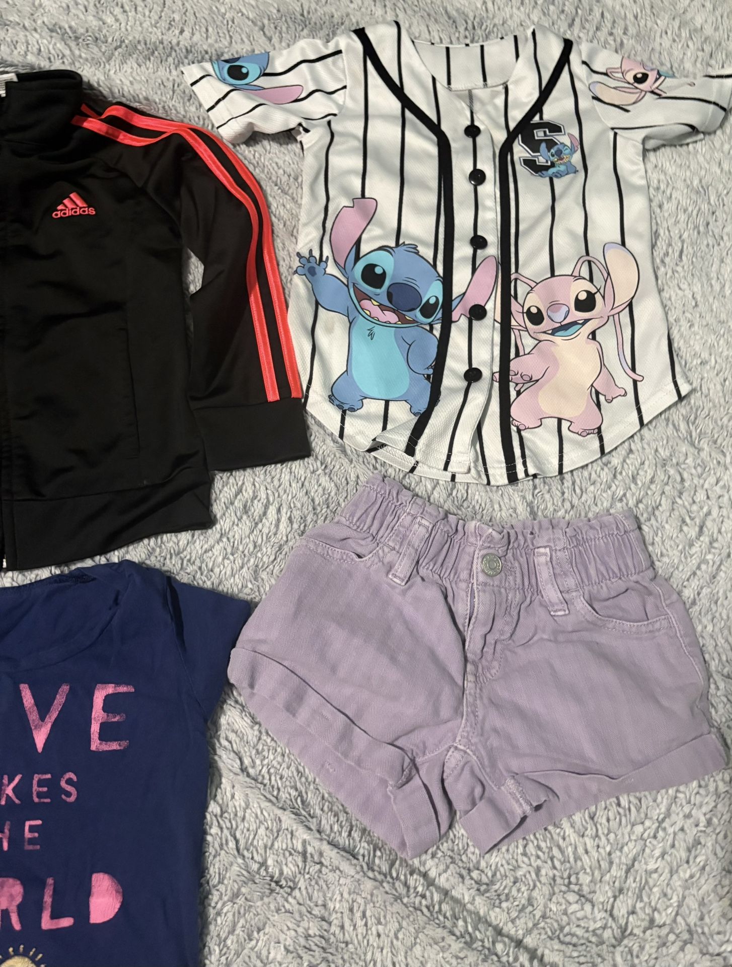 Girl Stitch Jersey And Adidas Jacket Bundle Size 5t