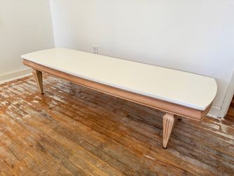 Refinished MCM Lane surfboard coffee table
