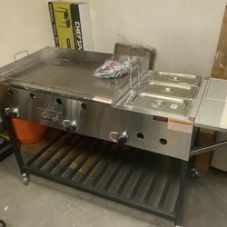 Griddle With Food Warmer