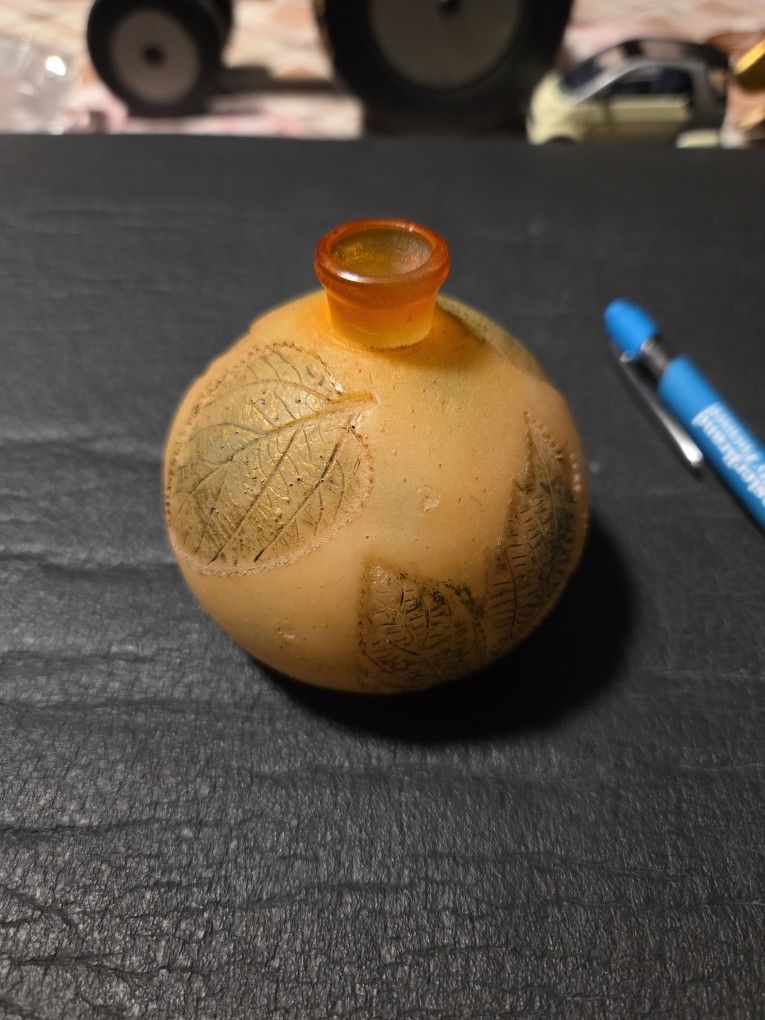 1930s French Art Glass Perfume Bottle 