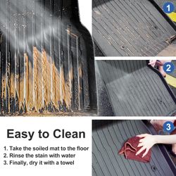 4" x 12" Floor Register Vent Covers 6-Pack, Walkable Powder-Coated Metal Vent Covers with Adjustable Airflow, Curved Safe Edges for Floor/Wall, Brown