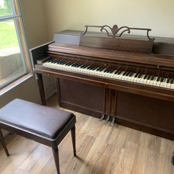 FREE Wurlitzer Piano And Bench FREE