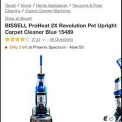 NEW!!! BISSELL ProHeat 2X Revolution Pet Upright Carpet Cleaner