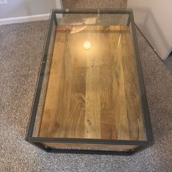 West Elm Box Frame Storage Coffee Table