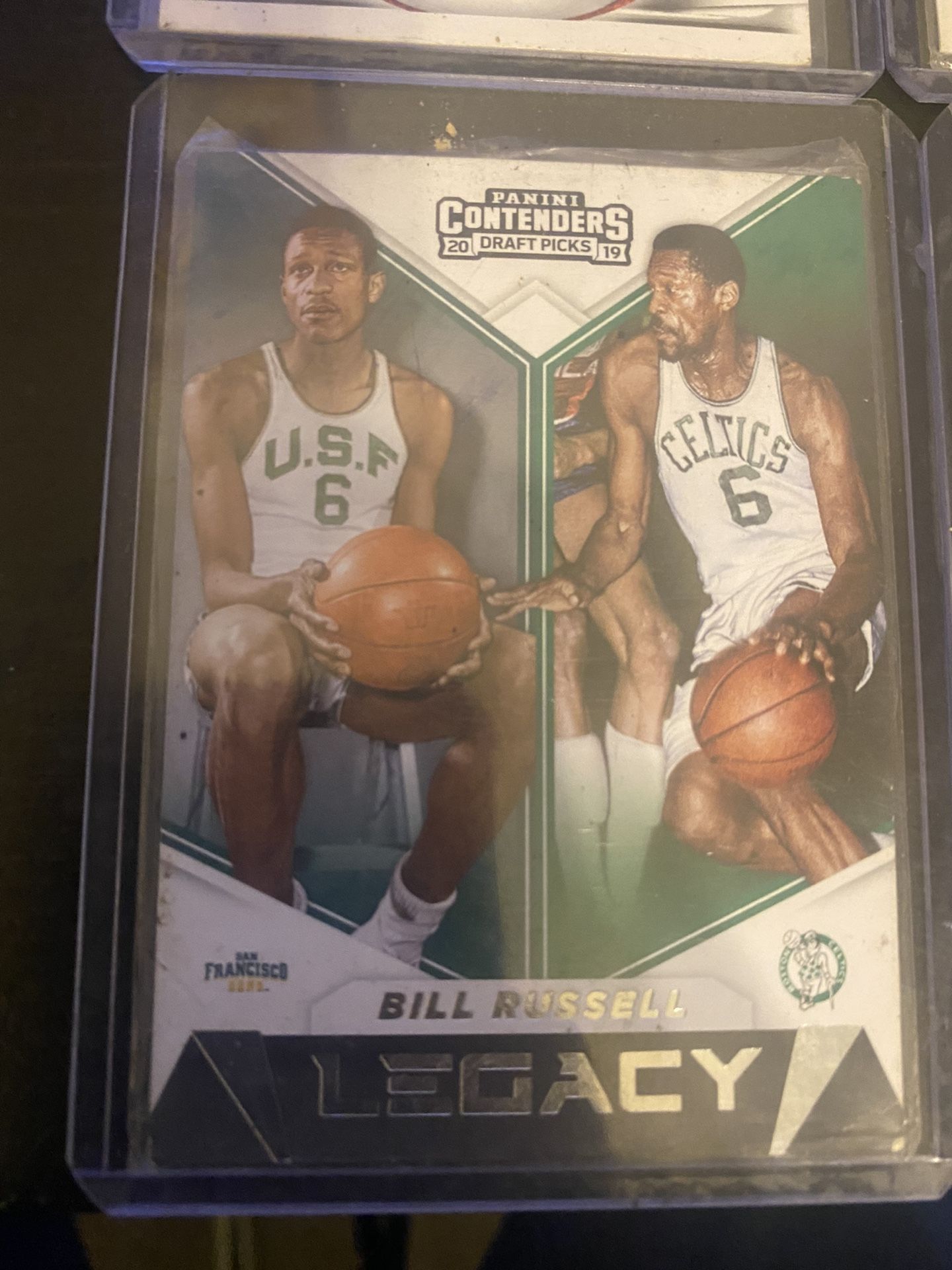 Bill Russell College card 
