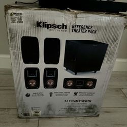 BRAND NEW Klipsch Reference Theater Pack home theater system w/ wireless subwoofer