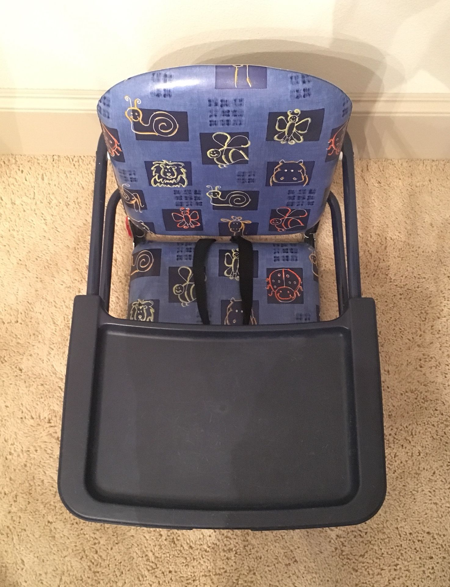 Graco Tot Loc Lock Clip On Table Top High Chair Booster Seat with Tray