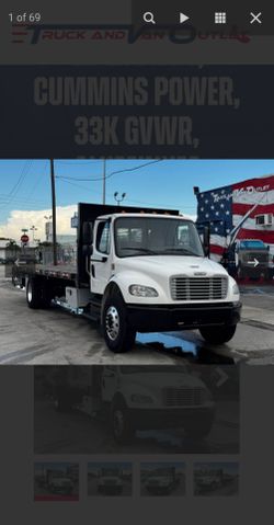 Freightliner M2 Flatbed Truck Cummins 33K GVWR
