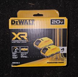 DEWALT
20V MAX XR Lithium-Ion 4.0 Ah Battery Packs (2-Pack)