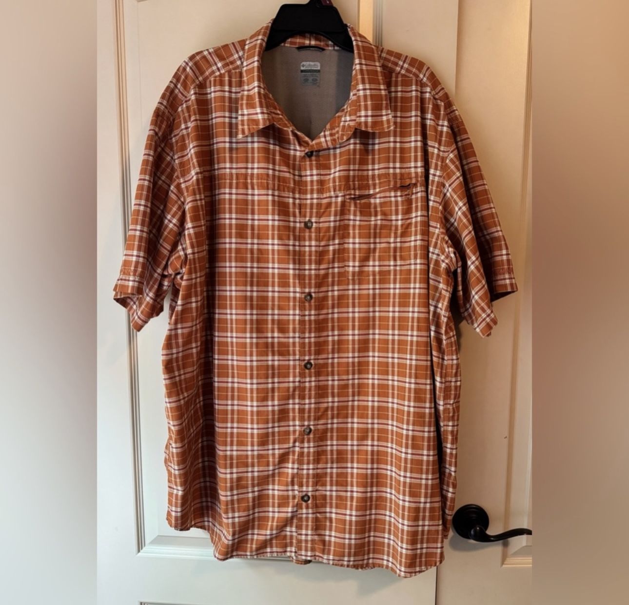 Columbia Sportswear Company Casual Men's Plaid Button-Down Shirt Size 4XT
