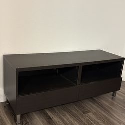 MCM Chocolate Brown Wood TV stand