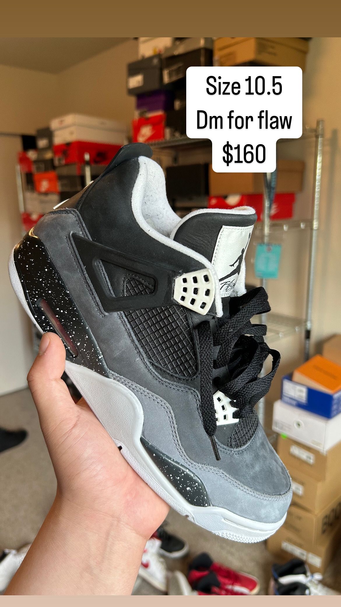Jordan 4 Fear Size 10.5