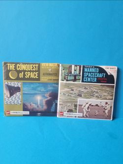 View Master NASA 1968 Manned Spacecraft Center / The Conquest Of Space, Set Of 2.
