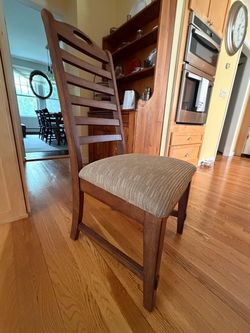 Set of 3 Wood Dining Chairs