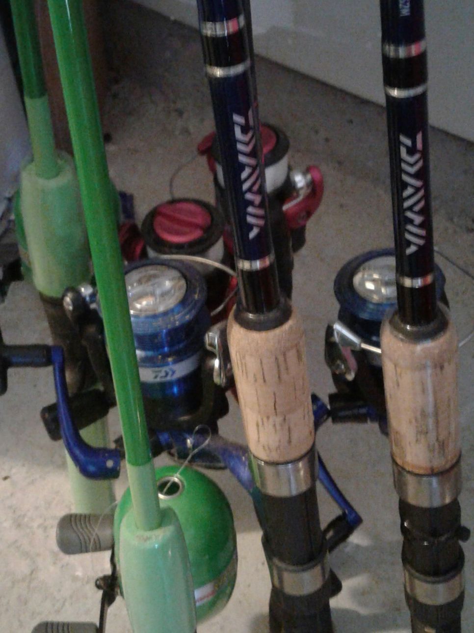 Assorted fishing Rods for sale / Asking price is $55.00 for all 6 Rods