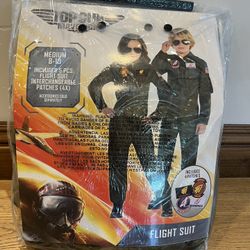 Kids Top Gun Maverick Halloween Costume Kids Size 10-12 