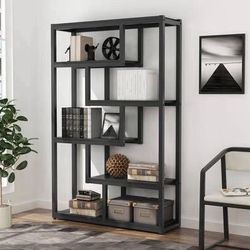 New Black 5 Tier Display Shelving Unit