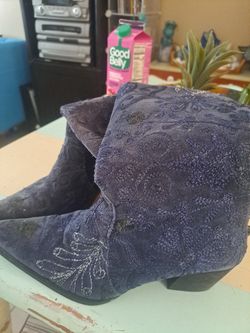 Blue Women's Cowboy Boots
