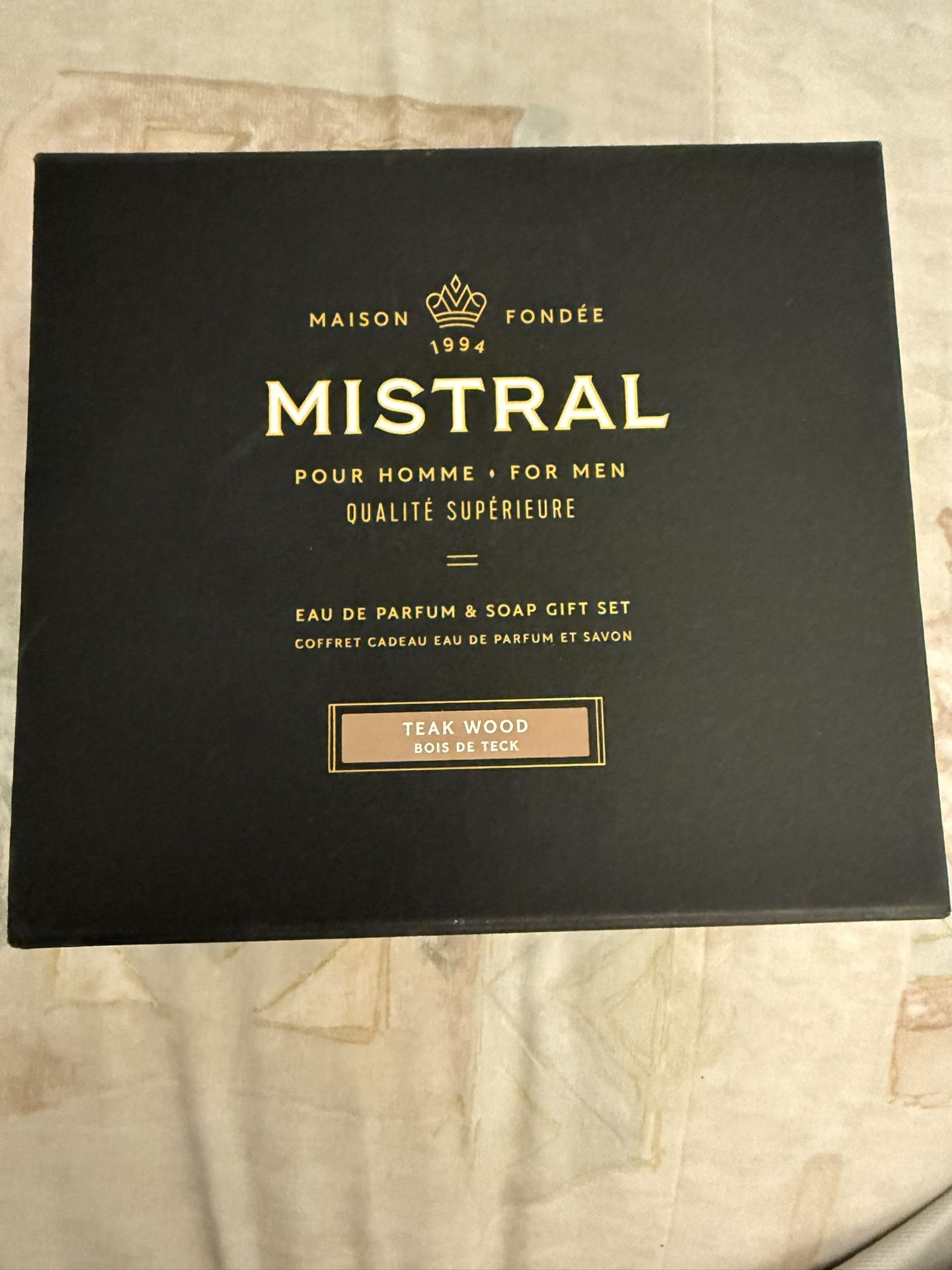Mistral Teak Wood For Men Eau De Parfum & Soap Gift Set
