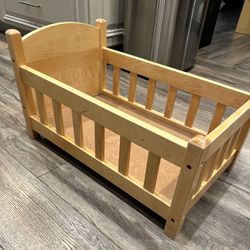 Lakeshore SOLID WOOD Doll Crib For Kids - Retail Is $129 Before Tax - Solid Wood