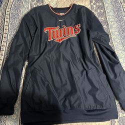 nike men XL minnesota twins crewneck windbreaker 