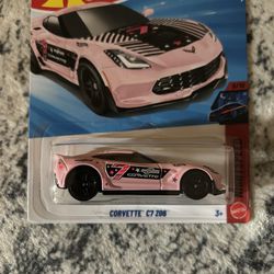 Hot Wheels Pink Corvette C7 Z06