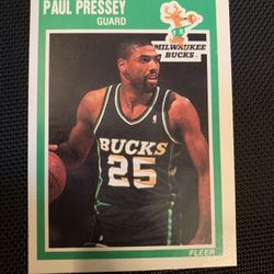 Paul Pressey 1989 Card No. 89