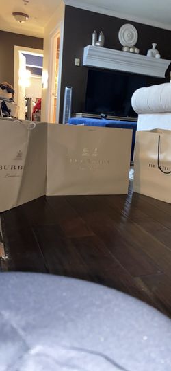 Burberry shopping bags
