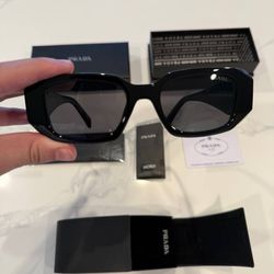 Brand New Prada Black Sunglasses.