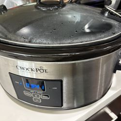 Crock-Pot SCCPVLFT10-S 6-Quart Programmable Cook & Carry Slow Cooker Stainless