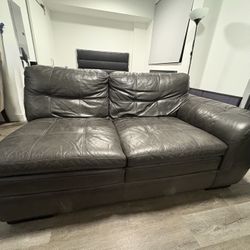 Black Leather Sofa