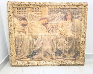 Vintage Ceramic Tile Wall Art